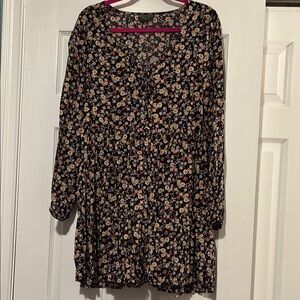 Floral Boho Long Sleeve Dress